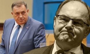 14.09.2022., Narodna skupcina RS, Banja Luka (BiH) – U Banja Luci se odrzava posebna sjednica Narodne skupstine Republike Srpske na kojoj poslanici razmatraju Prijedlog odluke o potvrdjivanju izjave srpskog clana Predsjednistva BiH Milorada Dodika o proglasenju Odluke o davanju agremana njemackom veleposlaniku u BiH stetnom po vitalne interese RS. Oporba u RS tvrdi da Dodik manipulise u predizbornom periodu i ne prisustvuje posebnoj sjednici NSRS, osim Nebojse Vukanovica i poslanika SPS-a. Photo: Dejan Rakita/PIXSELL/PIXSELL