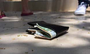wallet lying on the floor