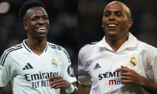 Vinicius Jr ka barazuar rekordin e golave të Ronaldo Nazarios tek Real Madridi, me golin e realizuar në humbjen ndaj Valencias.