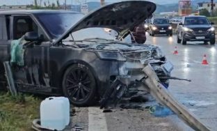 range rover aksident